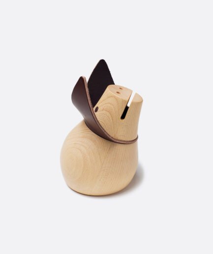 Wood piggy bank